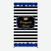 Aperturee Aperturee Congrats Grad Royal Blue Flower Rectangle Backdrop